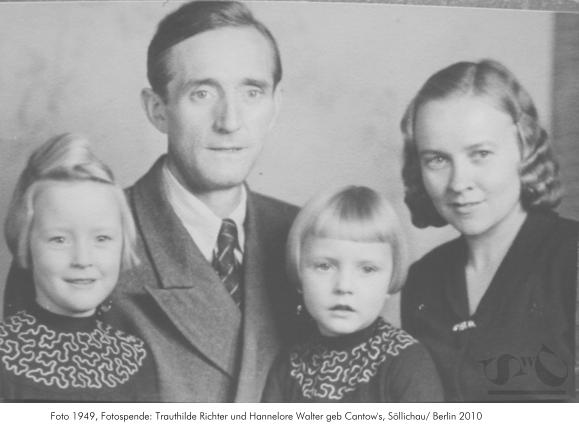 1949: Familie Wilhelm Cantow  'Willi Bcker' 