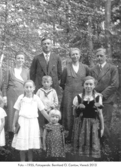 1925: Familie Max Cantow, 'Zickaheinrich'