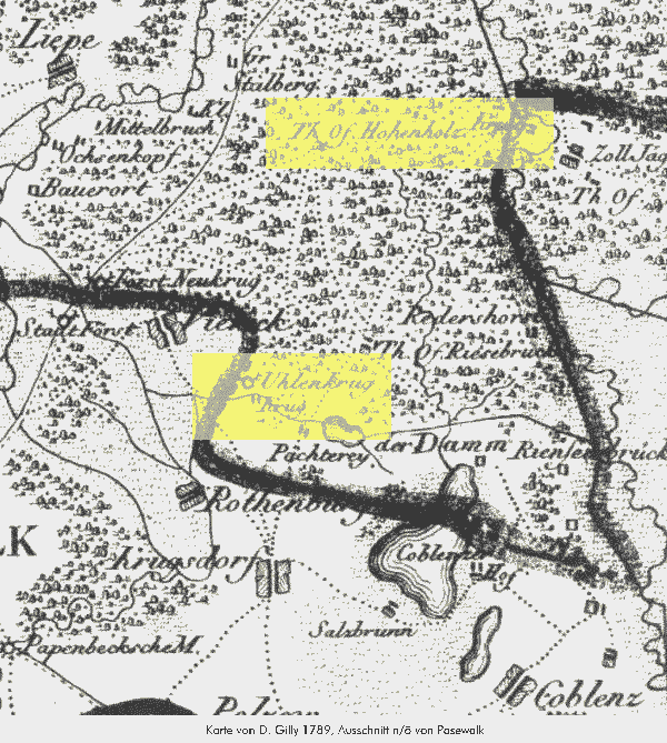 Viereck und Umgebung 1789