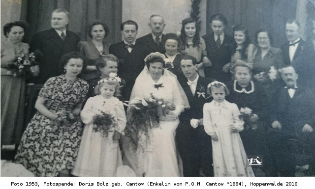 1953: Hochzeit Maria Cantow und Karel Klvana