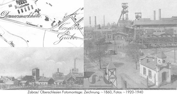 Zabrze, collage in 1920