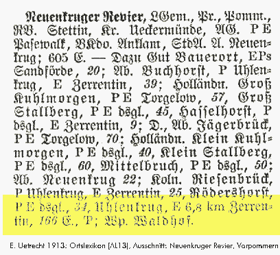 Neuenkruger Revier 1913